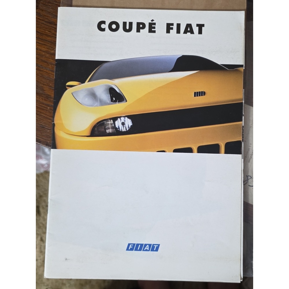 Vintage Coupe FIAT Car Brochure Dealer Catalog Italian Automobile in German